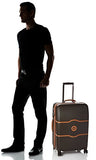 Delsey Luggage Chatelet Hard+, Medium Checked Luggage, Hard Case Spinner Suitcase, Chocolate Brown