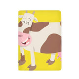 Passport Holder Cover RFID Blocking Case Travelling Passport Cards Carrier Wallet Case Cute Cow