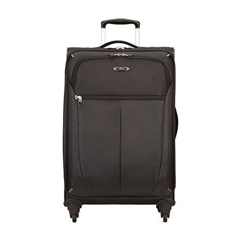 Skyway Luggage Mirage Superlight 24-Inch 4 Wheel Expandable Upright, Black, One Size