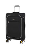 IT Luggage Lockdown 8 Lightweight Expandable 3 Piece Set with Wheel Locks, Black