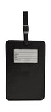 Dacasso Colors Faux Leather Traveler's Envy Luggage Tag - Midnight Black