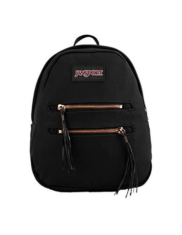 JanSport Half Pint 2 FX Mini Waistpack - Black/Rose Gold Tassel