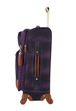 Steve Madden Luggage 24" Expandable Softside Suitcase With Spinner Wheels (24In, Shadow Purple)