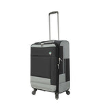 Mia Toro M1136-24In-Blk Italy Sardinia Softside 24 Inch Spinner, Black