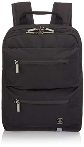 Wenger Luggage CityMove Triple Protected Padded Laptop Backpack with RFID, Black, 14-inch