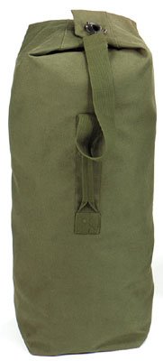 Rothco Top Load Canvas Duffle, 21" x 36", Olive Drab