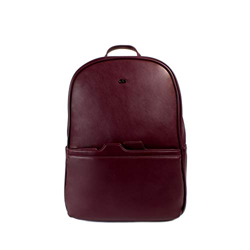Cloe Uomo Laptop Backpack in Burgundy Red Color