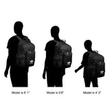 adidas Originals National 3-Stripes 2.0 Backpack, Black/White, One Size