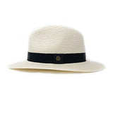 Wallaroo Hat Company Men's Palm Beach Hat - UPF 50+ 2 3/4" Brim Polyester Braid Adjustable Fit (Ivory, Medium)