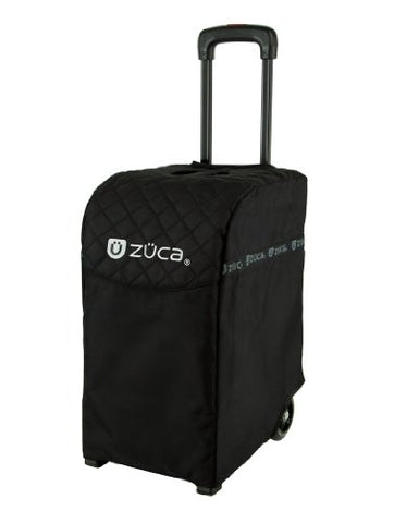 Zuca Pro Artist Case - Black Insert Bag In Black Frame, With Travel Cover And 4 Vinyl Utility