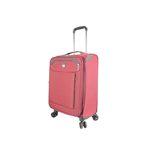 Mia Toro M1133-20In-Red Italy Viareggio Softside Spinner 20" Carry-On, Blue