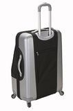 Rockland Luggage Rome Polycarbonate 3 Piece Luggage Set, Black, One Size
