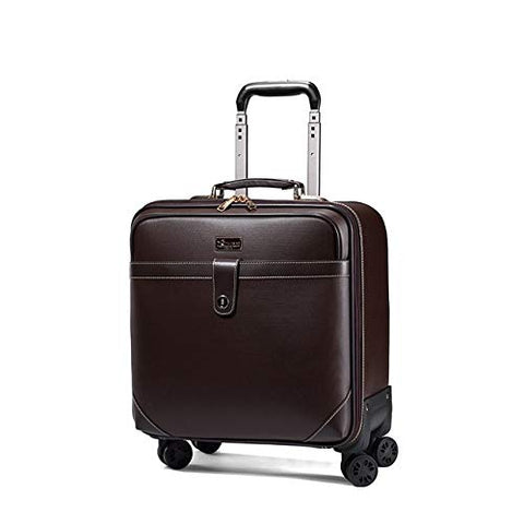 Retro Travel Suitcase Rolling Spinner Luggage Women Trolley Case 24inch Wheels Man 20inch Box PVC Vintage Cabin Travel Bag Trunk (Color : 24inch)