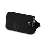 Jansport Waisted Fanny Pack - Black Ballistic Nylon - Adjustable