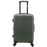 Wrangler Auburn Hills Hardside Spinner Luggage, Thyme Green, Carry-On 20-Inch