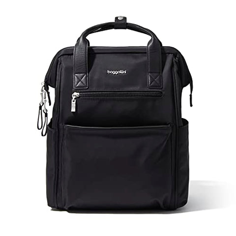 Baggallini womens Soho Backpack, Black, One Size US