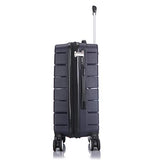 DUKAP Definity Lightweight Hardside Spinner 20'' inches carry-on Navy Blue