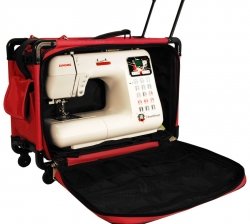 Tutto Machine On Wheels Case 20"X13"X9"-Pink