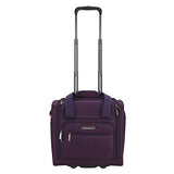 TPRC 15-Inch Under Seat Carry-On Bag, Purple, Underseater