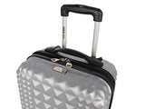Steve Madden Armor 3 Piece Luggage Set Hardside Suitcase With Spinner Wheels … (One Size, Armor Silver)