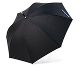 BlackAOG DESIGN Auto Open 100% Fiberglass Stick Umbrella with Stylish J-Hook Handle,Black,One Size