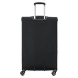 Delsey Luggage Hyperglide Large Checked Luggage Lightweight Spinner Suitcase, Black
