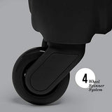 Lipault - Original Plume Spinner 55/20 Luggage - Carry-On Rolling Bag for Women - Black