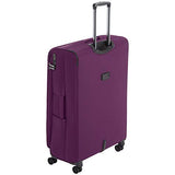 Amazonbasics Premium Expandable Softside Spinner Luggage With Tsa Lock- 29 Inch, Purple