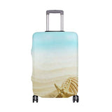 Suitcase Cover Starfish Seashell On Beach Luggage Cover Travel Case Bag Protector for Kid Girls