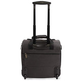 ORIGINAL PENGUIN Men's Ethan Wheeled Under The Seat Carry On Bag, Black Crosshatch