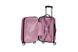 Rockland Luggage Melbourne 20 Inch Expandable Abs Carry On Luggage, Pink, One Size
