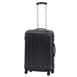 3 Pcs Luggage Set Multi-Directional Wheels Travel Suitcase Size 20" 24" 28" | Black