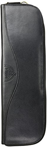 Dopp Men's Leather Tie Case, black, One Size