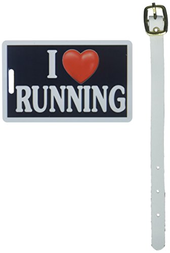 Tag Crazy I Heart Running Four Pack, Black/White/Red, One Size