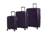 IT Luggage 20.9" Signature 8-Wheel Hardside Expandable Carry-on, Black Cordial - Purple