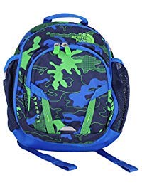 The North Face Sprout Toddler/Little Kid Cosmic Blue Griddy Woodland Camo Print/Turkish Sea Backpack Bags