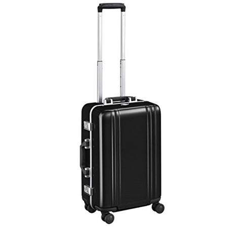 Zero Halliburton Classic Polycarbonate 2.0 22” Carry on 4-Wheel Travel Case ZRF220 (BLACK)