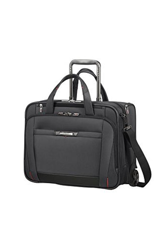 SAMSONITE ROLLING TOTE 15.6" (BLACK) -PRO-DLX 5  Travel Tote, 33.0 cm, Black