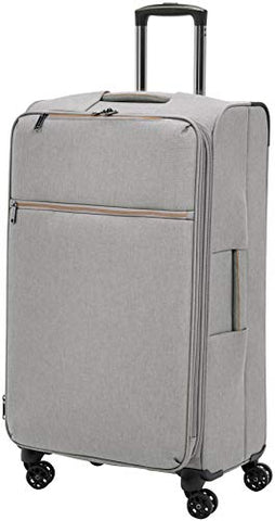 AmazonBasics Belltown Softside Rolling Spinner Suitcase Luggage - 30 Inch, Heather Grey