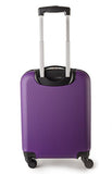 Travelcross Boston Carry On Lightweight Hardshell Spinner Luggage - Purple