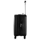 GHP 15.2"x10.4"x22.4" Black Scratch-resistant Lightweight & Durable Trolley Suitcase