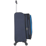Ben Sherman Houndstooth Hike 20" Lightweight Softside Expandable 4-Wheel Spinner Carry-On Suitcase,
