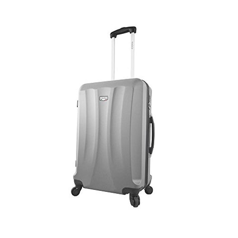 Viaggi Capri Hardside 24 Inch Spinner Sleeve, Silver, One Size