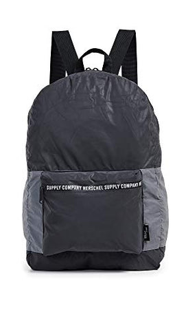 Herschel Supply Co. Men's Packable Daypack, Black Reflective, One Size