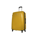 Mia Toro Italy Fibre Di Carbonio Moderno Hardside 24 Inch Spinner Luggage, Yellow