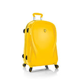 Heys Xcase 2G Citron Yellow 26" Spinner Luggage, 100% Polycarbonate