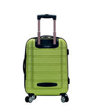 Rockland Melbourne 20 Inch Expandable Abs Carry On Luggage, Lime, One Size