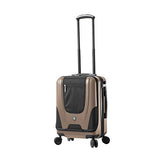 Mia Toro Ibeido Hardside Spinner Luggage Carry-on, Champagne