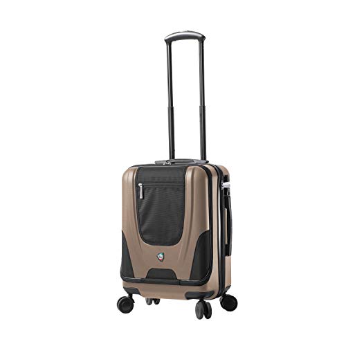 Mia Toro Ibeido Hardside Spinner Luggage Carry-on, Champagne