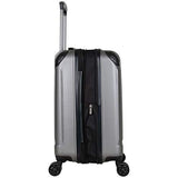 Kenneth Cole Reaction Flying Axis Collection Lightweight Hardside Expandable 8-Wheel Spinner Luggage, Silver, 20-Inch Carry On